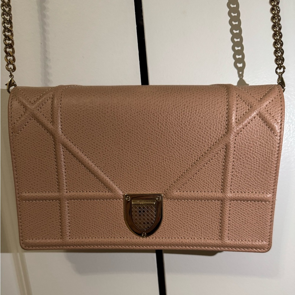 Diorama small bag with chain - light pink